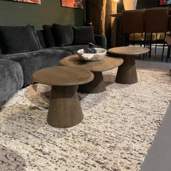 Salontafel set donker hout