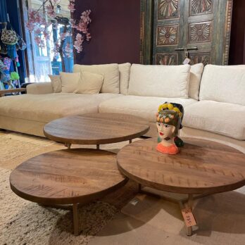 Salontafel set licht hout